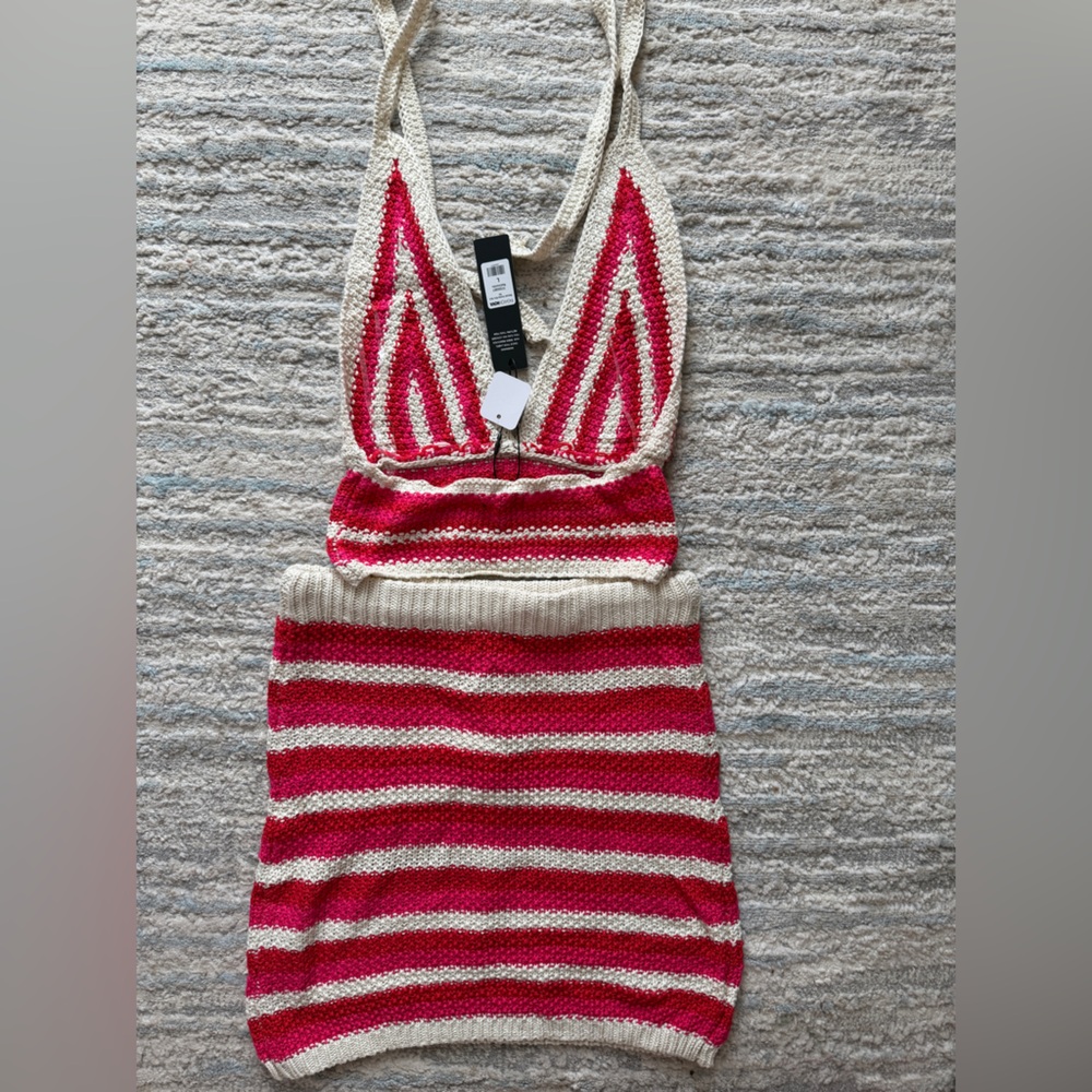 NWT - Striped Knit Two-Piece Set - Fashion Nova - Picture 3 of 7